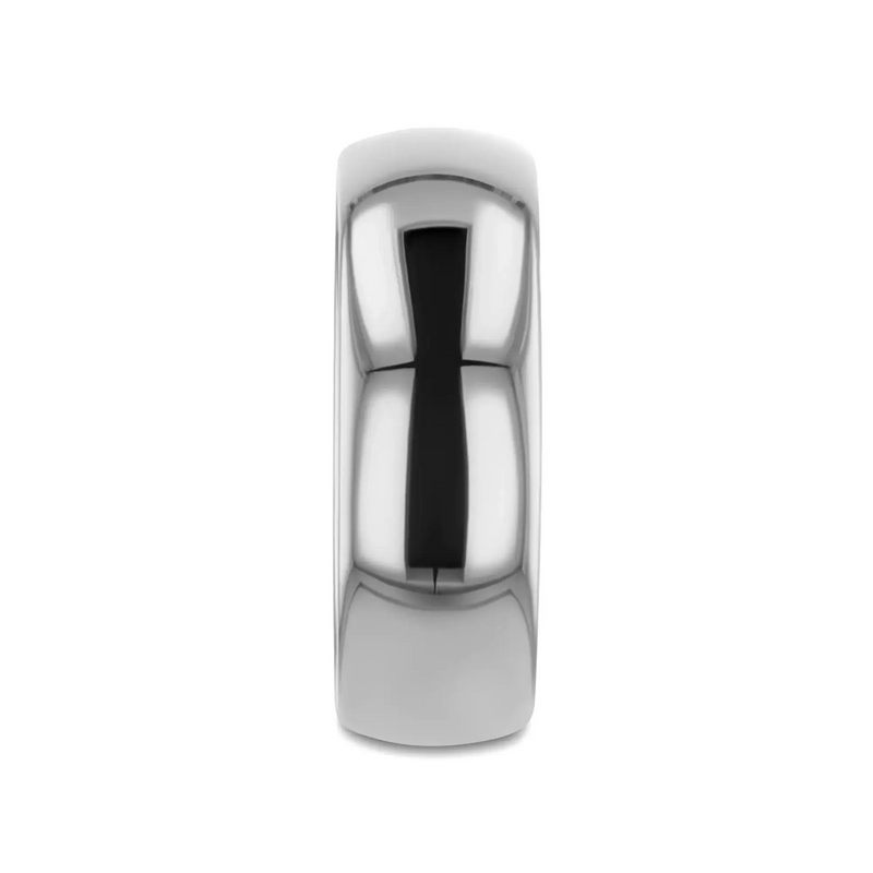 Rhodes titanium ring, front view