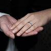 LUKAS Domed Tungsten Wedding Ring With Blue Inside & Brushed Finish 4mm - 8mm