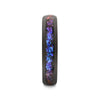 Naxos black tungsten alexandrite ring, 4mm front view