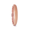 Domed Tungsten Carbide Ring with Rose Gold Plating and Sandblasted Crystalline Finish - 2mm - 8mm