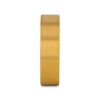 Gold Plated Flat Brushed Finished Tungsten Wedding Ring - 4mm 6mm & 8mm