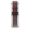 Tierre Tungsten Carbide Ring With Rich Cocobolo Wood Inlay – 8mm