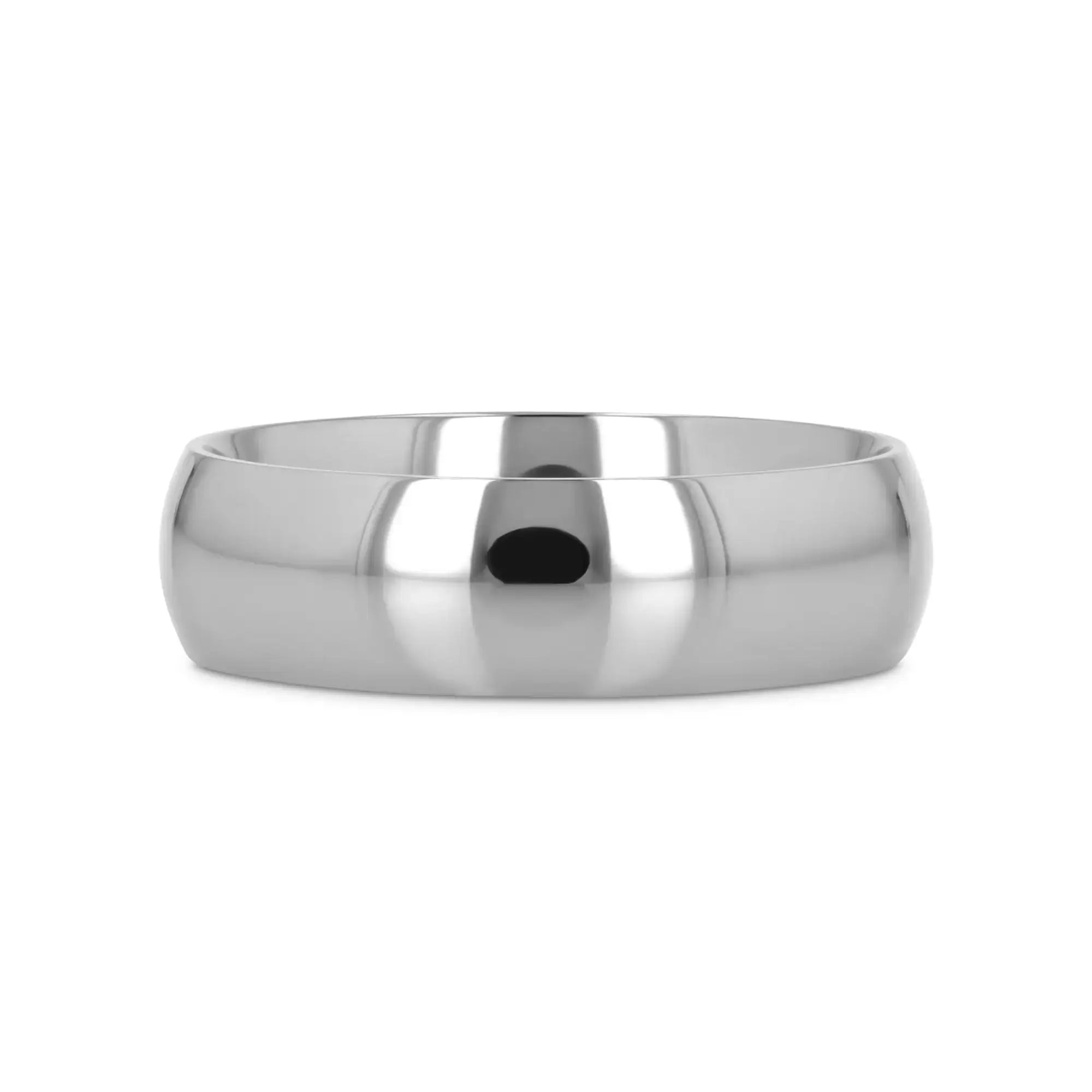 Rhodes titanium ring, worn on hand