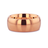 Thono Classic Domed Rose Gold Plated Tungsten Carbide Wedding Ring 4mm - 8mm