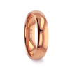 Thono Classic Domed Rose Gold Plated Tungsten Carbide Wedding Ring 4mm - 8mm