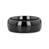 Kratos black titanium ring, flat lay