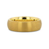 Nubia gold-plated tungsten ring, flat lay