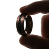 Ramses espresso tungsten ring worn on the hand