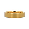 Ithaca gold-plated brushed tungsten ring, box packaging