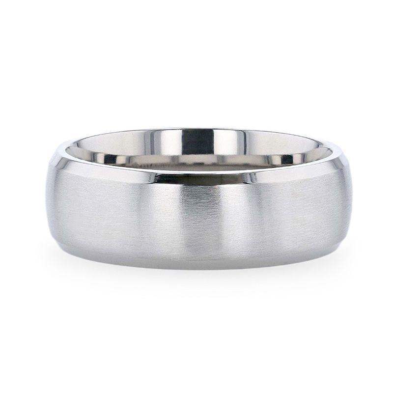 Argos chrome-plated titanium ring, flat lay