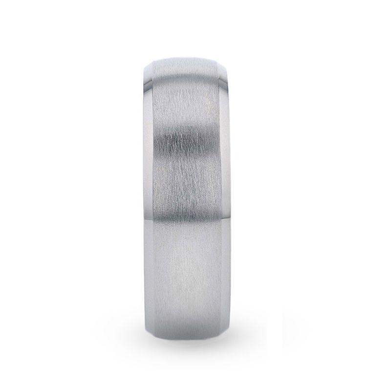 Argos chrome-plated titanium ring, side view