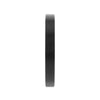 Larissa black tungsten ring, front view